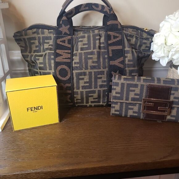 Fendi Vintage Zucca Tabacco Bag - Picture 1 of 12
